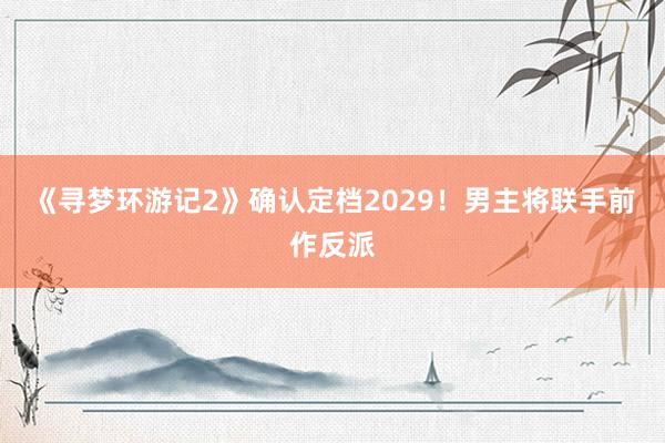 《寻梦环游记2》确认定档2029！男主将联手前作反派