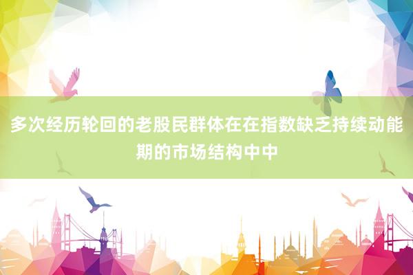 多次经历轮回的老股民群体在在指数缺乏持续动能期的市场结构中中