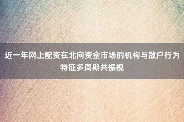 近一年网上配资在北向资金市场的机构与散户行为特征多周期共振视