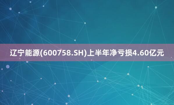 辽宁能源(600758.SH)上半年净亏损4.60亿元