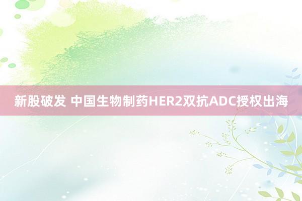 新股破发 中国生物制药HER2双抗ADC授权出海
