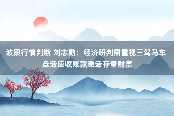 波段行情判断 刘志勤：经济研判需重视三驾马车 盘活应收账款激活存量财富