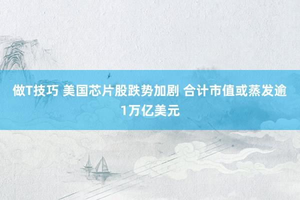 做T技巧 美国芯片股跌势加剧 合计市值或蒸发逾1万亿美元