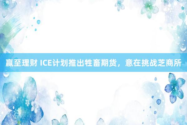 赢至理财 ICE计划推出牲畜期货，意在挑战芝商所